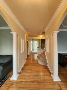 image shows the interior of a house